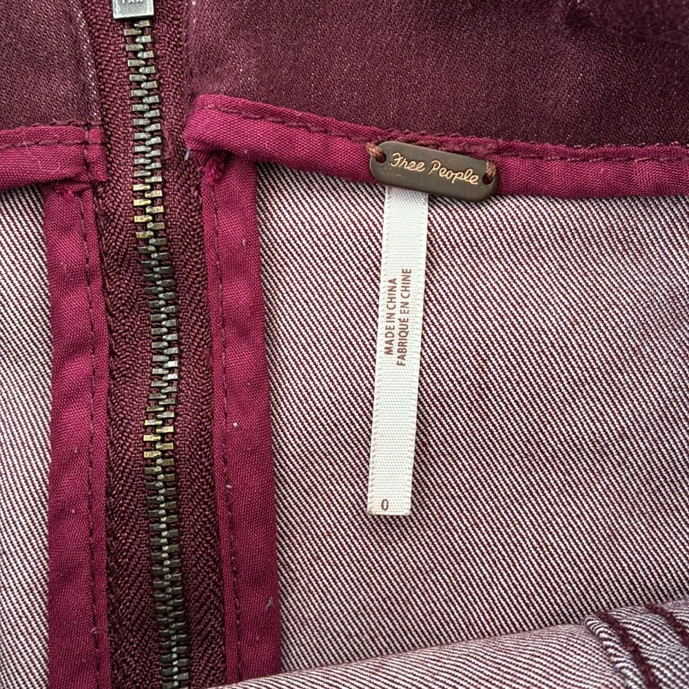 Free People Modern Femme Mini Skirt ✧ Red/Burgundy ✧ Size 0